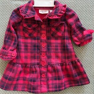 Carter's Red and Black Plaid Jacket